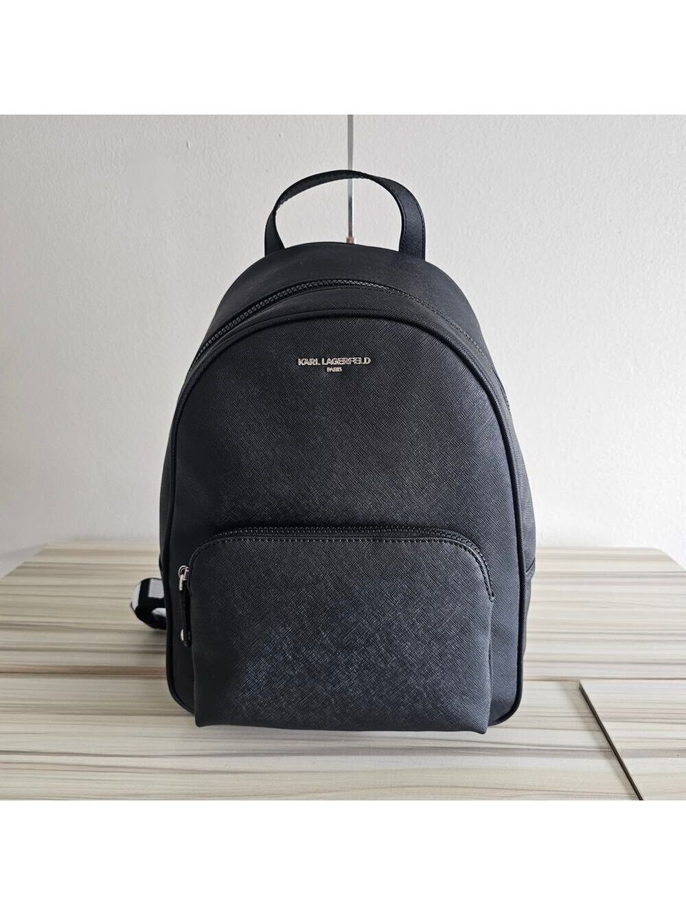 Karl Lagerfeld Paris Black Khloe Backpack - Picture 7 of 7